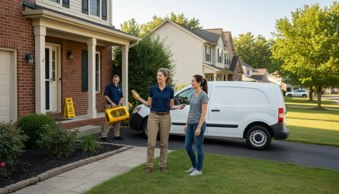 Residential water damage restoration in Fayetteville, PA
